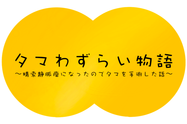 タマわずらい物語 精索静脈瘤の手術でキンタマ切り開いてみた
